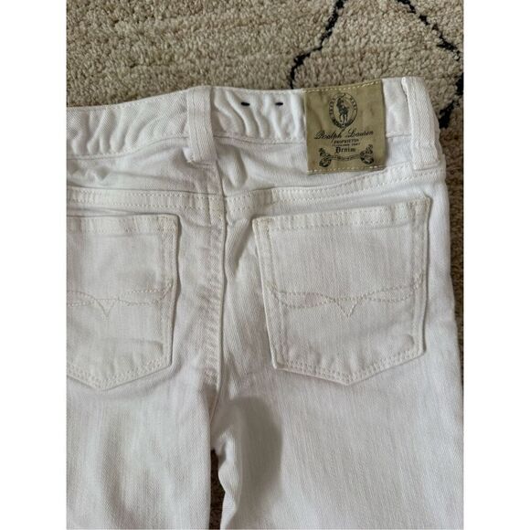 Ralph Lauren Girls size 5 “The Bowery” white Skinny Jeans - Picture 4 of 5